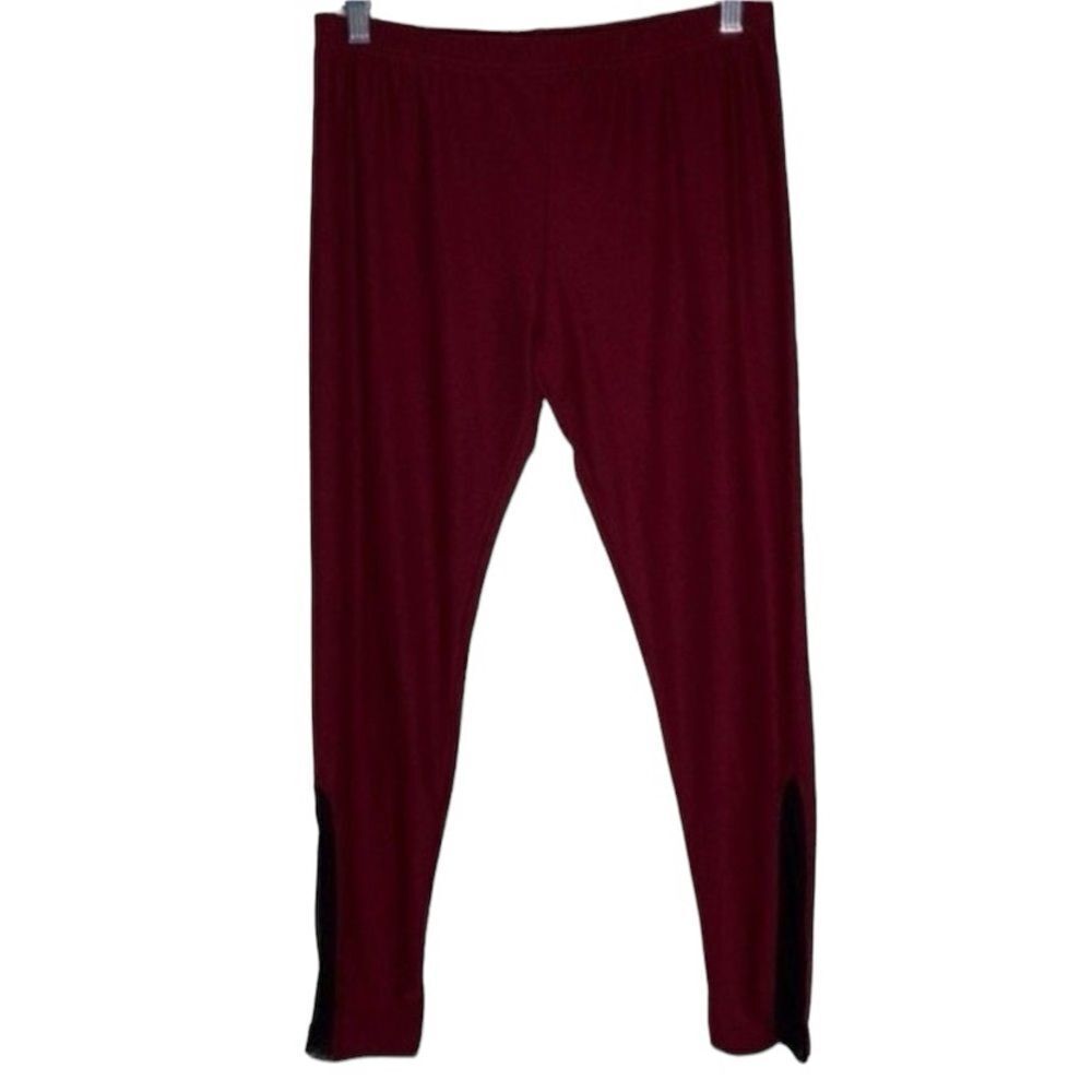 5/$15 No Boundaries Burgundy Side Mesh Ankle Leggings L 11-13